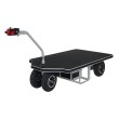 Vista general del carro de plataforma motorizado 800 kg