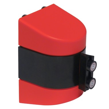 Soporte magnético con cinta retráctil roja y blanca