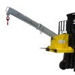 3/4 semielevado extendido - Brazo grúa articulado para carretilla elevadora - 1,2 toneladas