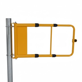 Vista general de la puerta de seguridad abatible con longitud regulable - longitud máxima