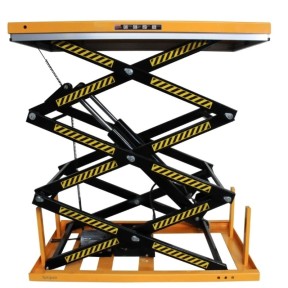 Portada - Mesa elevadora eléctrica de triple tijera 2000 kg 220V - 1700x1000 elevación 3000 mm