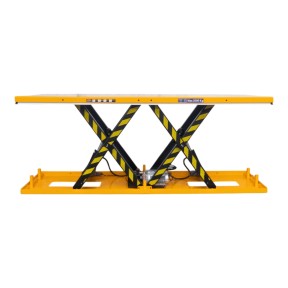 Extendida - Mesa elevadora eléctrica de doble tijera horizontal 2000 kg 380V - 2700x800 mm