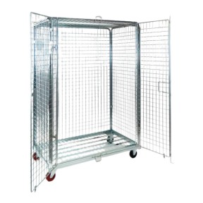 Maxi roll container antirrobo 600 kg con puertas