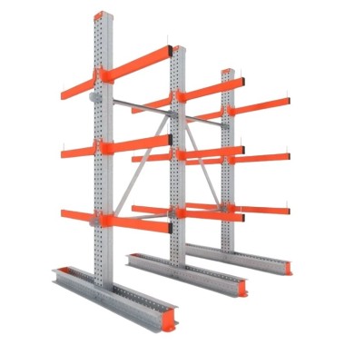Estantería Cantilever de doble base
