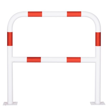 Barrera de seguridad industrial blanca y roja Long. 1000 mm