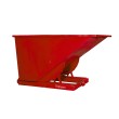 Vista general de la tolva autobasculante 1100 L roja Vista general de la tolva autobasculante 1100 L roja