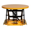 Mesa elevadora giratoria manual de nivel constante con plataforma cerrada 2000 kg Mesa elevadora giratoria manual de nivel constante con plataforma cerrada 2000 kg