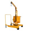 Vista general con rotacion de la Grúa de taller contrapesada giratoria eléctrica 550 kg Vista general con rotacion de la Grúa de taller contrapesada giratoria eléctrica 550 kg