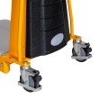 Zoom a la parte baja y a las ruedas del Apilador posicionador trabajo semi eléctrico 1714 mm 100 kg Zoom a la parte baja y a las ruedas del Apilador posicionador trabajo semi eléctrico 1714 mm 100 kg