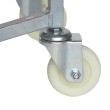 Zoom sobre las ruedas giratorias de la carretilla basculante para bidones de 210 L Zoom sobre las ruedas giratorias de la carretilla basculante para bidones de 210 L