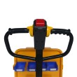 Zoom sobre el asa de la mesa elevadora eléctrica móvil doble tijera 500 kg - vista frontal