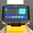 Zoom en la pantalla de la transpaleta pesadora con batería de 0,1% de precisión. Zoom en la pantalla de la transpaleta pesadora con batería de 0,1% de precisión.