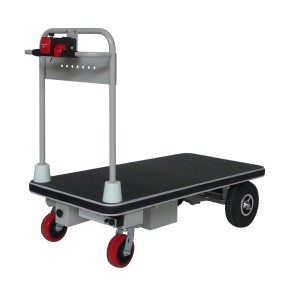 Vista general del carro de plataforma motorizado 1280x630 mm 400 kg
